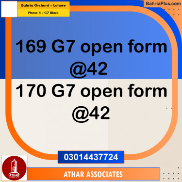 5 Marla Residential Plot for Sale in Phase 4 - G7 Block -  Bahria Orchard, Lahore - (BP-318692)