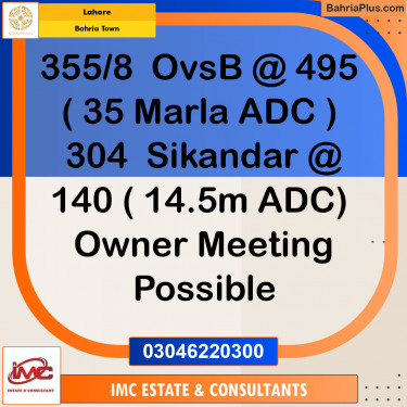 Residential Plot for Sale in Bahria Town, Lahore - (BP-318774)