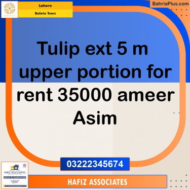 Residential House for Rent in Bahria Town, Lahore - (BP-319051)