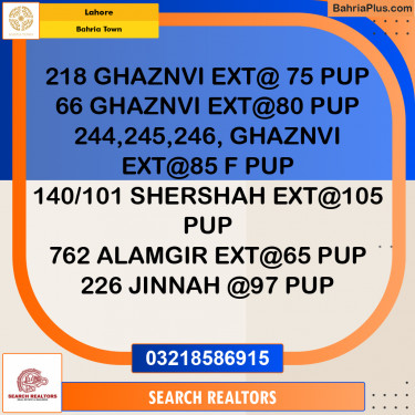 Residential Plot for Sale in Bahria Town, Lahore - (BP-319084)