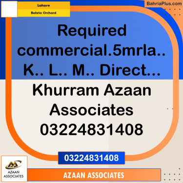 Residential Plot for Sale in Bahria Orchard, Lahore - (BP-319136)