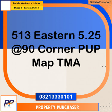 5 Marla Residential Plot for Sale in Phase 1 - Eastern District -  Bahria Orchard, Lahore - (BP-319173)