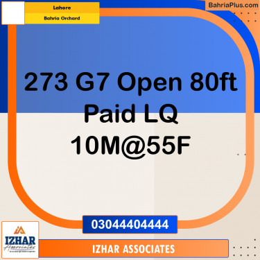 10 Marla Residential Plot for Sale in Bahria Orchard, Lahore - (BP-319268)