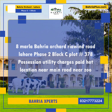 8 Marla Residential Plot for Sale in Phase 2 - C Block -  Bahria Orchard, Lahore - (BP-328802)