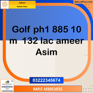Residential Plot for Sale in Bahria Town, Lahore - (BP-328815)