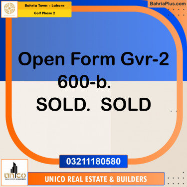 10 Marla Residential Plot for Sale in Golf Phase 2 -  Bahria Town, Lahore - (BP-329058)