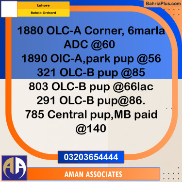 Residential Plot for Sale in Bahria Orchard, Lahore - (BP-329187)