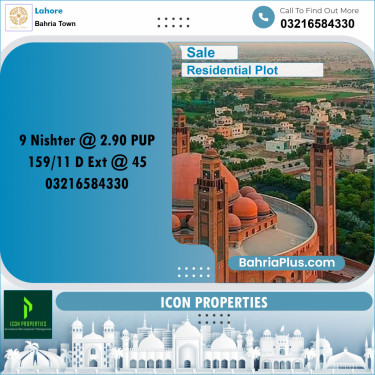 Residential Plot for Sale in Bahria Town, Lahore - (BP-329208)