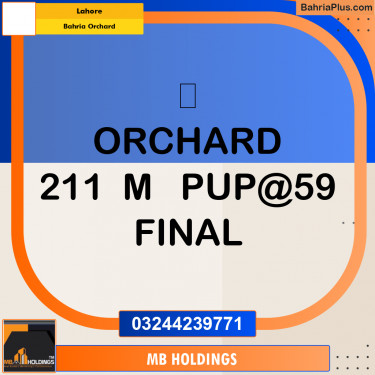 5 Marla Residential Plot for Sale in Bahria Orchard, Lahore - (BP-329585)