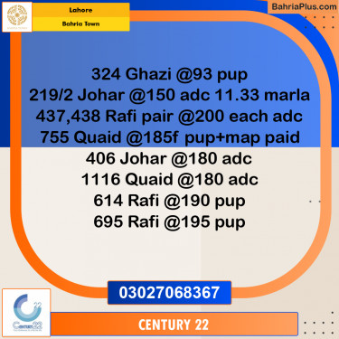 Residential Plot for Sale in Bahria Town, Lahore - (BP-329608)