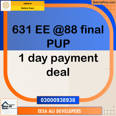 Residential Plot for Sale in Bahria Town, Lahore - (BP-329645)