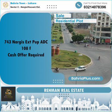 10 Marla Residential Plot for Sale in Sector C - Nargis/Hussain Ext. -  Bahria Town, Lahore - (BP-329675)