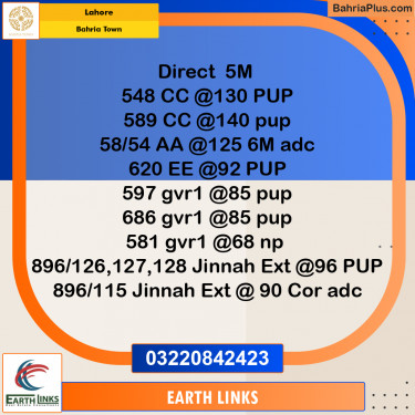 Residential Plot for Sale in Bahria Town, Lahore - (BP-330192)