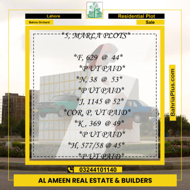 Residential Plot for Sale in Bahria Orchard, Lahore - (BP-330223)