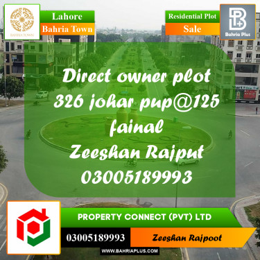 Residential Plot for Sale in Bahria Town, Lahore - (BP-330259)