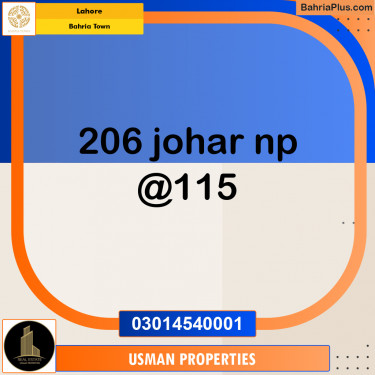 Residential Plot for Sale in Bahria Town, Lahore - (BP-330328)
