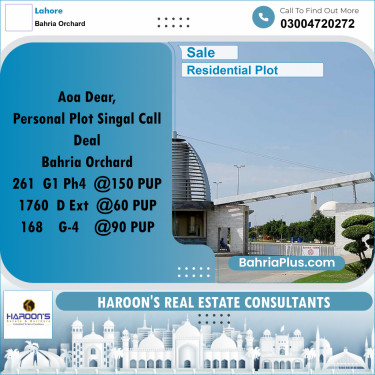 Residential Plot for Sale in Bahria Orchard, Lahore - (BP-330430)