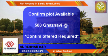 Residential Plot for Sale in Bahria Town, Lahore - (BP-33048)