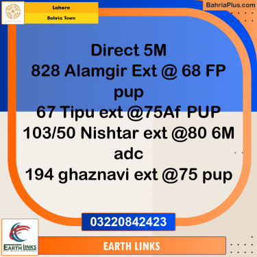 Residential Plot for Sale in Bahria Town, Lahore - (BP-330504)
