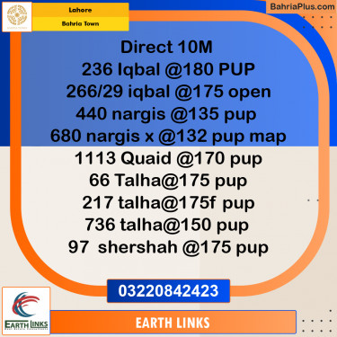 Residential Plot for Sale in Bahria Town, Lahore - (BP-330565)