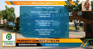 Residential Plot for Sale in Bahria Town, Lahore - (BP-33062)