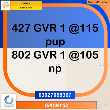 Residential Plot for Sale in Bahria Town, Lahore - (BP-330720)