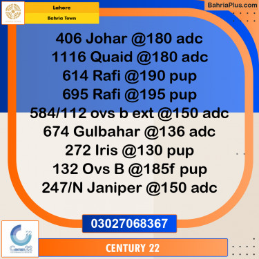 Residential Plot for Sale in Bahria Town, Lahore - (BP-330817)