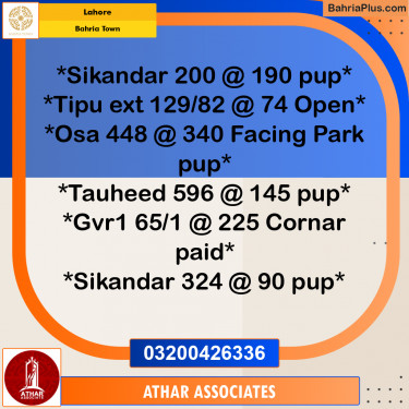 10 Marla Residential Plot for Sale in Bahria Town, Lahore - (BP-330883)