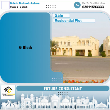 5 Marla Residential Plot for Sale in Phase 2 - G Block -  Bahria Orchard, Lahore - (BP-330980)