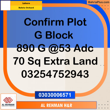 5 Marla Residential Plot for Sale in Bahria Orchard, Lahore - (BP-331043)