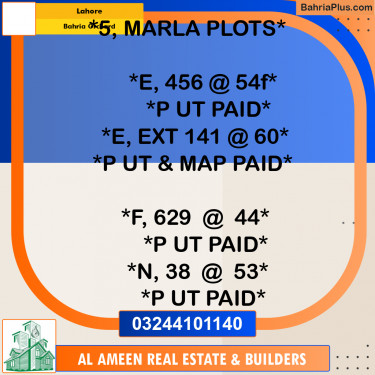 Residential Plot for Sale in Bahria Orchard, Lahore - (BP-331069)