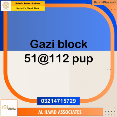10 Marla Residential Plot for Sale in Sector F - Ghazi Block -  Bahria Town, Lahore - (BP-331249)