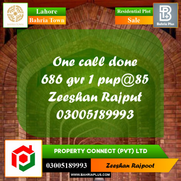 Residential Plot for Sale in Bahria Town, Lahore - (BP-331330)