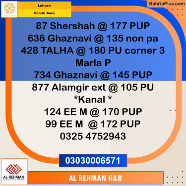 10 Marla Residential Plot for Sale in Bahria Town, Lahore - (BP-331484)