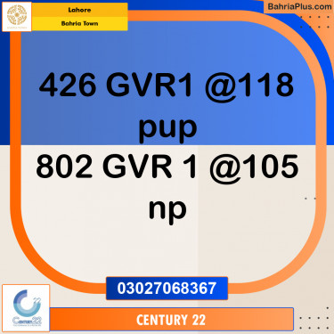 Residential Plot for Sale in Bahria Town, Lahore - (BP-331497)