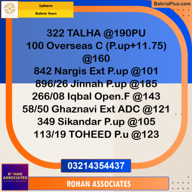 Residential Plot for Sale in Bahria Town, Lahore - (BP-331541)