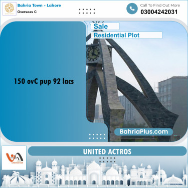 5 Marla Residential Plot for Sale in Overseas C -  Bahria Town, Lahore - (BP-331684)