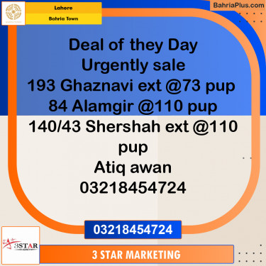 Residential Plot for Sale in Bahria Town, Lahore - (BP-331688)