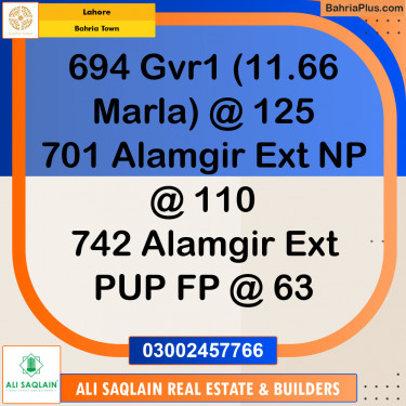 Residential Plot for Sale in Bahria Town, Lahore - (BP-331762)
