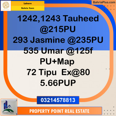 Residential Plot for Sale in Bahria Town, Lahore - (BP-331901)