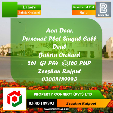 Residential Plot for Sale in Bahria Orchard, Lahore - (BP-332044)