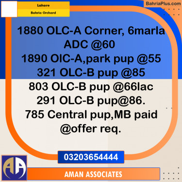 Residential Plot for Sale in Bahria Orchard, Lahore - (BP-332174)