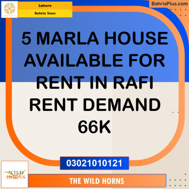 Residential House for Rent in Bahria Town, Lahore - (BP-332280)