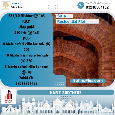 10 Marla Residential Plot for Sale in Bahria Town, Lahore - (BP-332445)