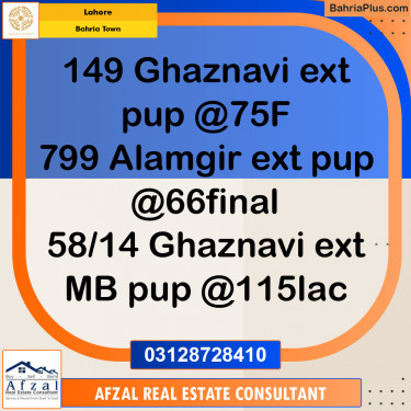 Residential Plot for Sale in Bahria Town, Lahore - (BP-332467)