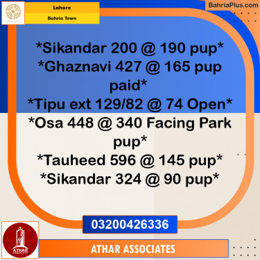 10 Marla Residential Plot for Sale in Bahria Town, Lahore - (BP-332529)