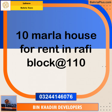 Residential House for Rent in Bahria Town, Lahore - (BP-332594)