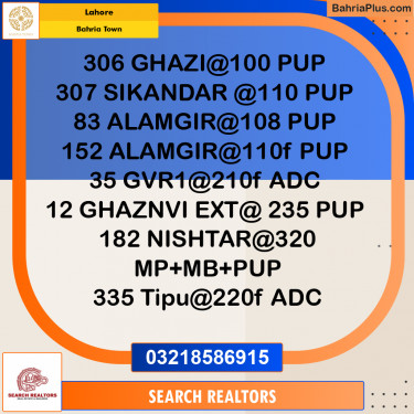 Residential Plot for Sale in Bahria Town, Lahore - (BP-332870)