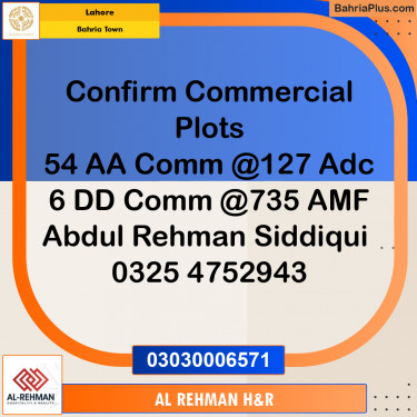 2 Marla Residential Plot for Sale in Bahria Town, Lahore - (BP-333337)