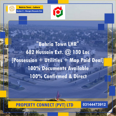 10 Marla Residential Plot for Sale in Sector C - Nargis/Hussain Ext. -  Bahria Town, Lahore - (BP-333379)